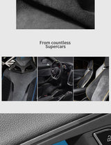 For Audi A4L A4 S4 A5 S5 Made of Alcantara Door Handle Bowl Trim Protective Sticker Anti-Scratch Car Interior Tuning Accessor