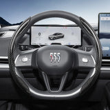 Carbon Fiber Steering Wheel Cover with Quick-Release for Buick Encore GX