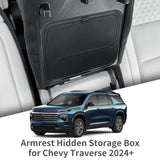 Chevy Traverse (US Version) 2024-2026 Armrest Hidden Storage Box Car Center Console Case Organizer Accessories ABS - Smabee C