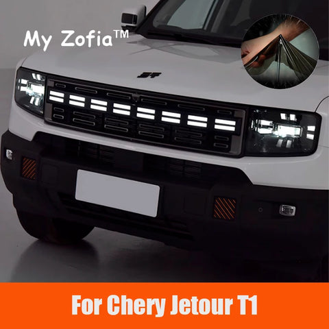 For Chery Jetour T1 2024 2025 Smoked Black Headlight Film Car Headlamp Protective Film OEM