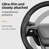 Lincoln Ultra-Thin Leather Steering Cover Car Interior Accessory Hocasen