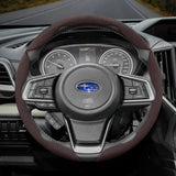 Subaru Anti-Slip Suede Steering Wheel Cover Set
