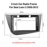 Car Radio Frame Bezel Mounting Trim for Seat Leon 2