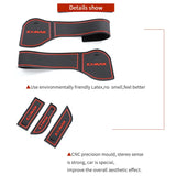 Car Gate Slot Cup Mat for ISUZU D-MAX 2021 - 2024 DMAX Anti-Slip Door Groove Pad Interior Accessories Non-Slip Coaster