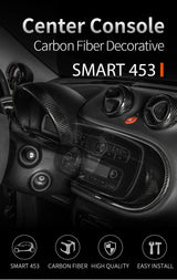 Real Carbon Fiber Dashboard Trim for Smart 453 Car Interior Accessory GMUNI