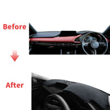 Premium Leather Dashboard Cover Mat for Mazda 3 Axela 2019–2025 Dashboard Mat CATUSIKI