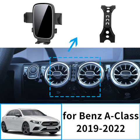Wireless Charging Phone Mount for Mercedes-Benz A-Class 2019–2022 Car Phone Holder CATUSIKI