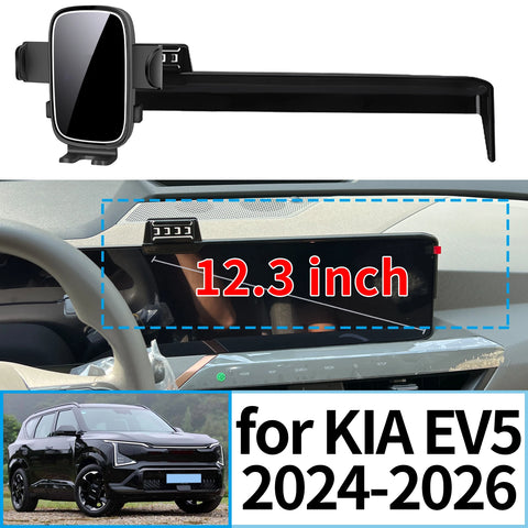 Stable Clip-On Wireless Charger for KIA EV5 2024–2026 Car Phone Holder CATUSIKI