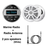 IPX5 Waterproof Marine Stereo with Bluetooth Universal