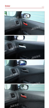 Door Handle Trim Carbon Fiber for Chrysler 300C Dodge Charger Car Interior Accessory HEBE