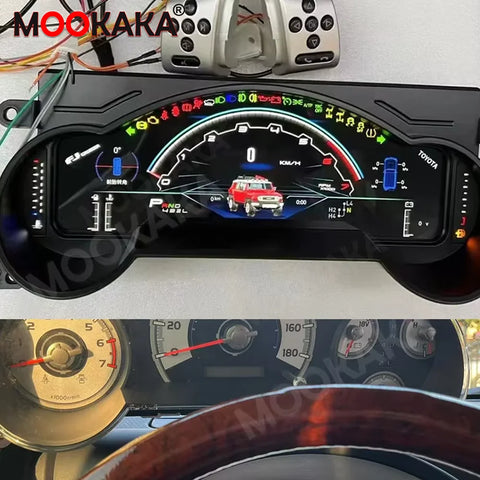 12.3" Digital Instrument Cluster for Toyota Land Cruiser Android Head Unit Aotsr