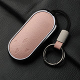 Aluminum Alloy Goatskin Car Key Case Cover For Aito M9 2024