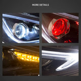 LED Projector Headlights for Hyundai Sonata 2011-2014 LED Ambient Light Vland