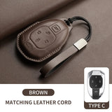 Leather Car Key Case Cover For GAC Trumpchi GA6 SGS7 GA4 GS5 GS3 GS4 GM8 GA3 Legend GS8 Empow J14 J15 J16 J11 J12 J13 Keychain