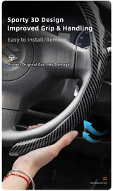Carbon Fiber Wave Steering Cover for Suzuki Cars Car Interior Accessory Hocasen
