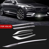 Decorative Trim Strips for Volvo S90 V90 2017 Car Interior Accessory LINGLUYANG 5pcs silvery