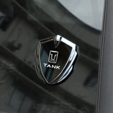 Car Sticker Shield Badge Emblem For Tank 300 500 TANK300 P5 Car 3D Metal Emblem Car Decal OEM