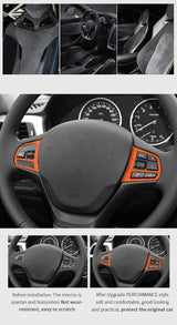 Steering Wheel Trim Frame Sticker for BMW F20 F21 F30 F34 Car Interior Accessory OEM