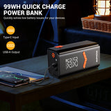 1000A/1500A PEAK Car Jump Starter & Air Compressor, 150PSI Tire Inflator for Gas/Diesel, 3-Mode LED, Portable Power Station A