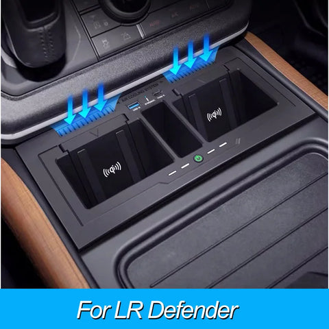 Fast Wireless Charger Holder for Land Rover Defender 130 Car Interior Accessory LINGLUYANG