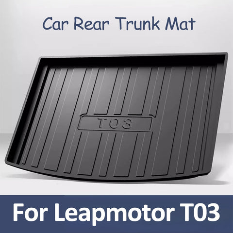 For Leapmotor T03 Car Rear Trunk Mat Anti Slip Durable Cargo Liner Protective Pad Auto Interior Decoration Accessories Car In