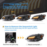 Headlight Matrix Projector for Subaru WRX 15-21 Car Interior Accessory Vland