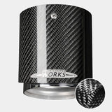 Carbon Fiber Stainless Muffler Trim Mini Cooper Car Interior Accessory GMUNI