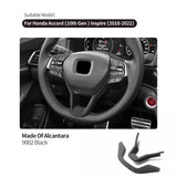For Honda Accord 10th Gen & Inspire 2018-2022 Steering Wheel Boot Cover Trim Sticker Car Interior Accessories