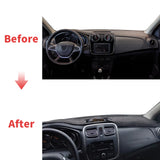 Premium Dashboard Cover Mat for Renault Sandero 2013-2020 Dashboard Mat CATUSIKI