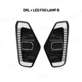 LED Fog Lamp DRL with Turn Signal For Nissan Navara NP300 2020-2022