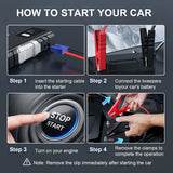 Car Jump Starter 6000A Peak 21800mAh (Up to 8L Gasoline or 10L Diesel Engine, 50 Times) 12V Car Battery Jump Starter Car Jump
