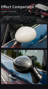 Carbon Fiber Mirror Caps for Mini Cooper 2015-2023 Car Interior Accessory GMUNI