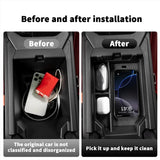 Hidden Behind-Screen Storage Box for BMW X3 G45 2025-2026 Car Interior Accessory CATUSIKI
