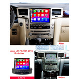 10.4-inch Android 13 GPS Navigation for Lexus LX570 2007–2015 Android Head Unit Aotsr