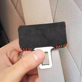 Universal Seat Belt Buckle Cover Suede Protection Car Interior Accessory LINGLUYANG