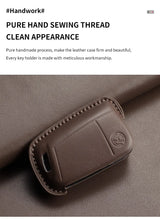 Leather Car Key Case Cover For Volkswagen Golf 7 MK7 Jetta Lavida Keychain Cover