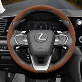 Lexus Anti-Slip Segmented Suede Steering Wheel Cover