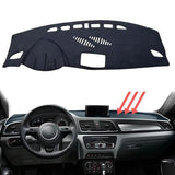 Plush Dashboard Protector Mat for Audi Q3 8U 2012–2018