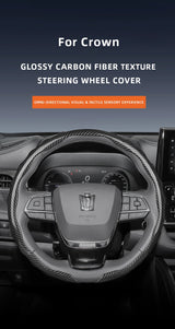 Carbon Fiber Steering Wheel Cover for Toyota Car Interior Accessory Hocasen