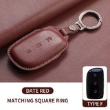 Car Key Case Cover Shell For Lynk & Co Z10 Z20 900 Max Pro Ultra Genuine Leather Remote Key Bag Cover Protector Keychain Holder