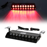 Universal 9 LED Strobe Warning Light Dashboard