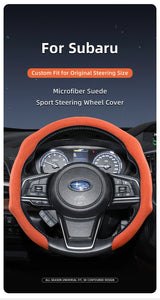 Steering Wheel Cover Suede for Subaru Outback Forester Car Interior Accessory Hocasen