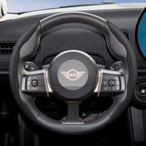 Breathable Holes Leather Wheel Cover for Mini