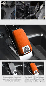 For Peugeot 508 2008 4008 5008 Gear Shift Knob Boot Cover Trim Stickers Car Premium Interior Tuning Accessory Made of Alcanta