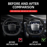 Lancia Ypsilon Suede Carbon Fiber Steering Wheel Car Interior Accessory Hocasen