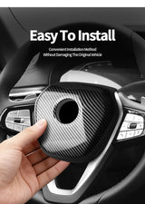 For BMW G-Chassis Carbon Fiber Car Steering Wheel Airbag Trim Protection Cover