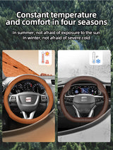 Ultra-Thin Breathable Leather Cover for Seat Models Car Interior Accessory Hocasen