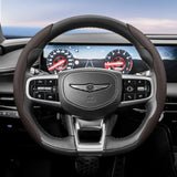 Breathable Leather Steering Wheel Cover for Genesis