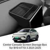 SMABEE for BYD ATTO3 Central Control Screen Rear Storage Box Car Interior Accessories Dashboard Tray Car Interior Accessory s