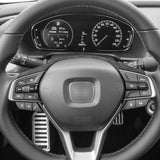 For Honda Accord 10th Gen Facelift & INSPIRE Made of Alcantara Auto Steering Wheel Decorative Frame Trim Sticker Car Accessor